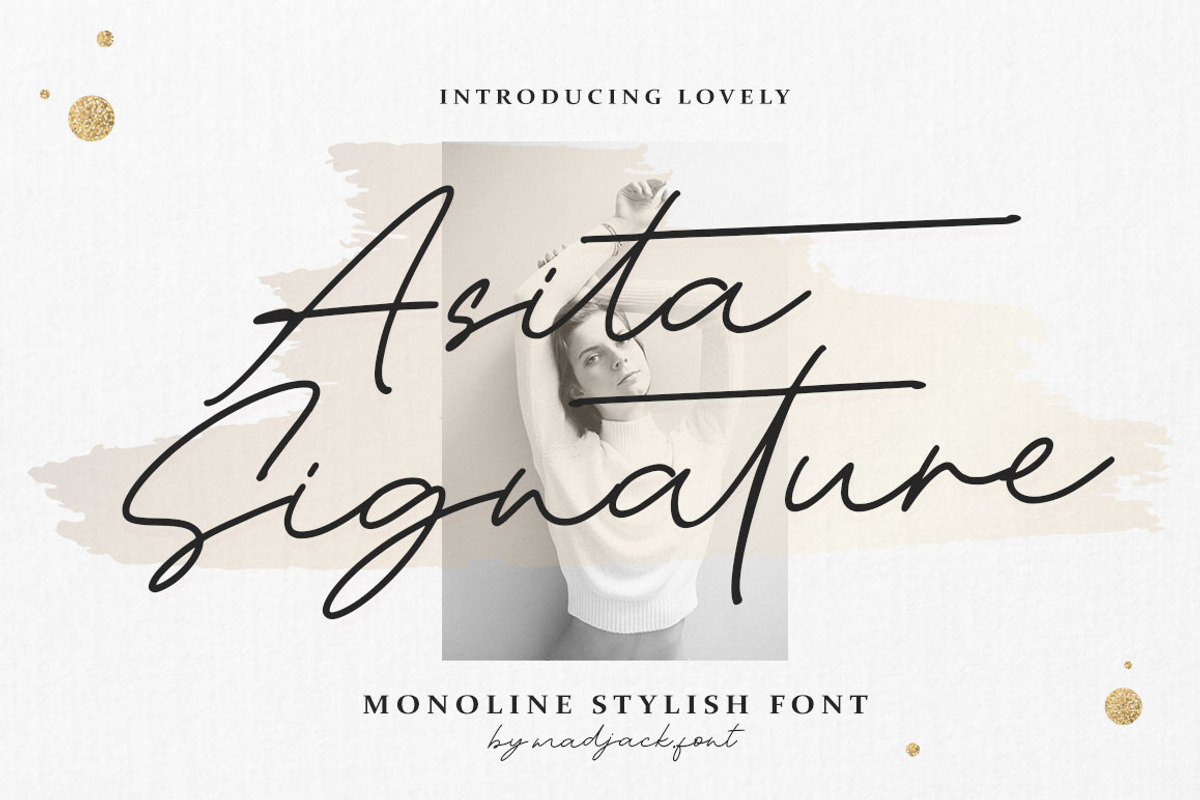 Asita Signature, a Script Font by Madjack.font (Photo 1 of 9)