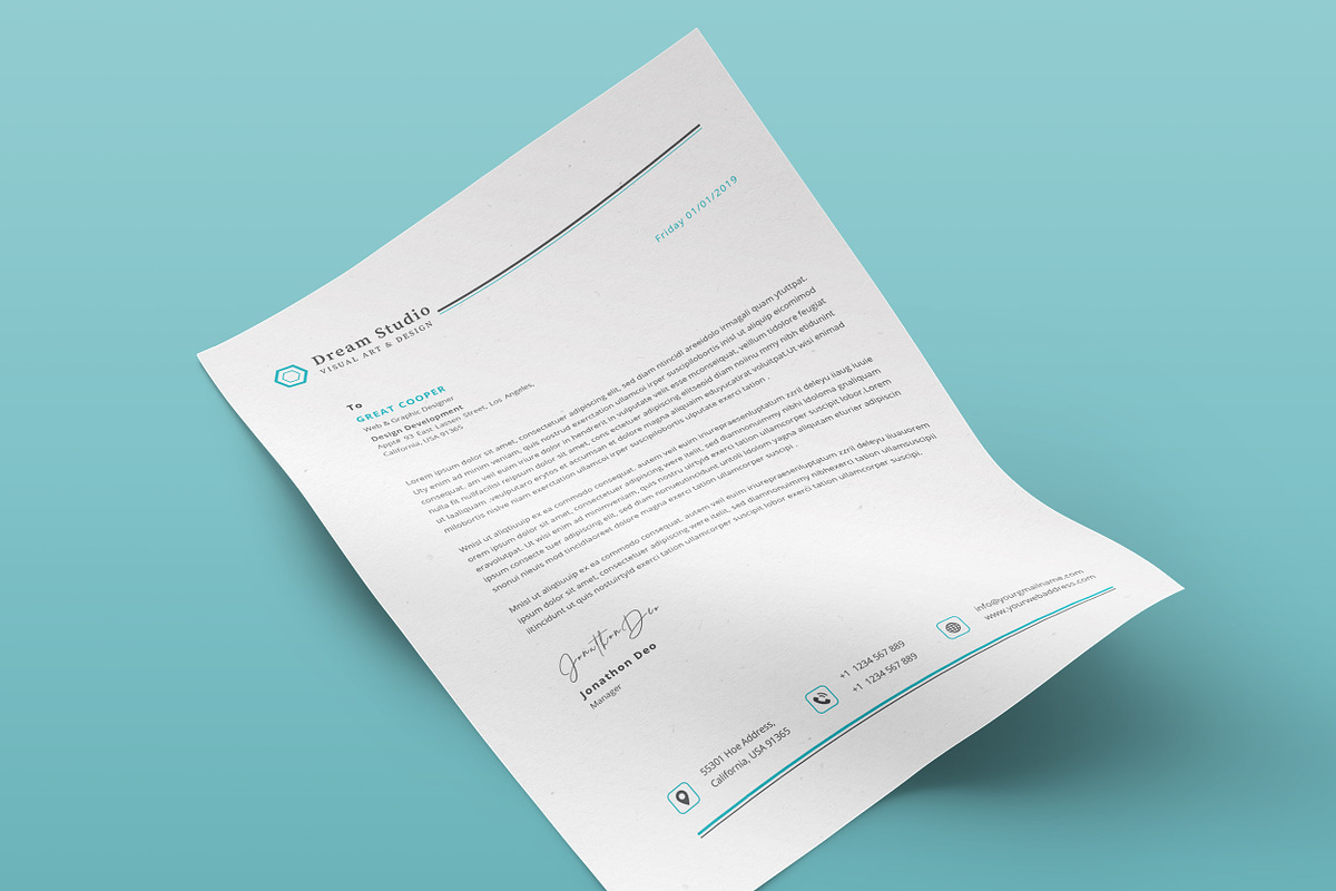 Letterhead, a Stationery Template by TelaTemplates (Photo 8 of 8)