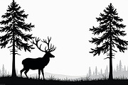 Running Deer Silhouette Set, an Illustration by BIPLOB EXPERT (Thumbnail 2 of 7)