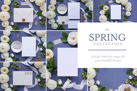 Spring  invite mock up bundle containing mockup, mock up, and mockups