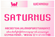 Saturnus Font, a Font by weknow (Thumbnail 1 of 5)