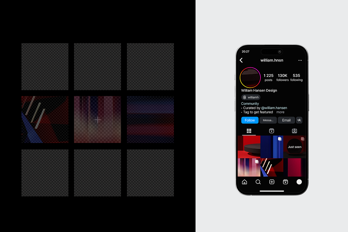 Instagram Frame Mockup Kit 2024, a Social Media Template by William Hansen (Photo 6 of 7)
