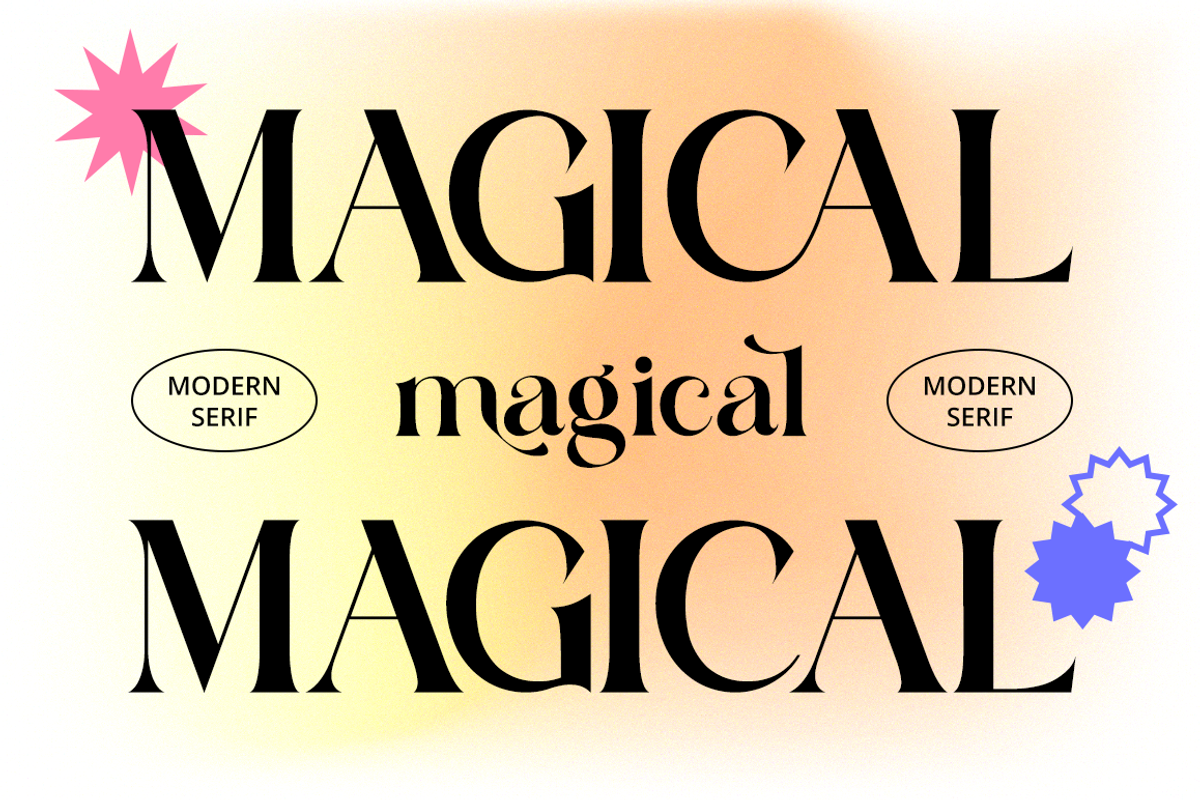 Magical - Modern Stylish, a Serif Font by RockboyStd (Photo 1 of 12)
