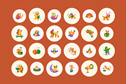 Animated Pet Icon Art Set, a Duotone Icon by Vectors Market (Thumbnail 2 of 5)