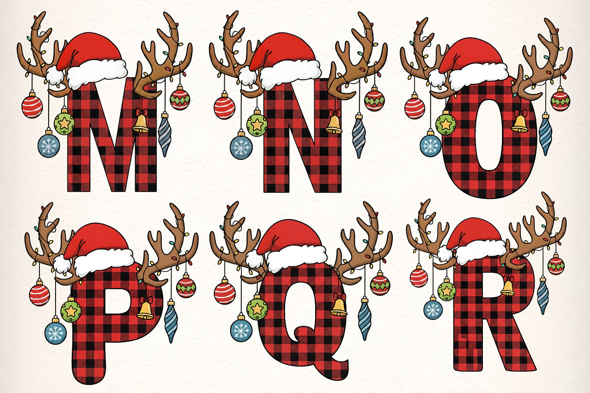 Christmas Alphabet Latter Bundle, an Illustration by Dream Creation (Photo 4 of 9)
