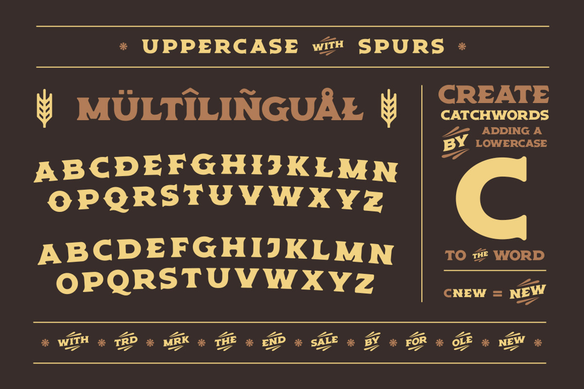 Old Spirits Display Font preview 3