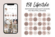 150 Neutral Highlight Covers, an Icon by Eike Creative (Thumbnail 1 of 7)