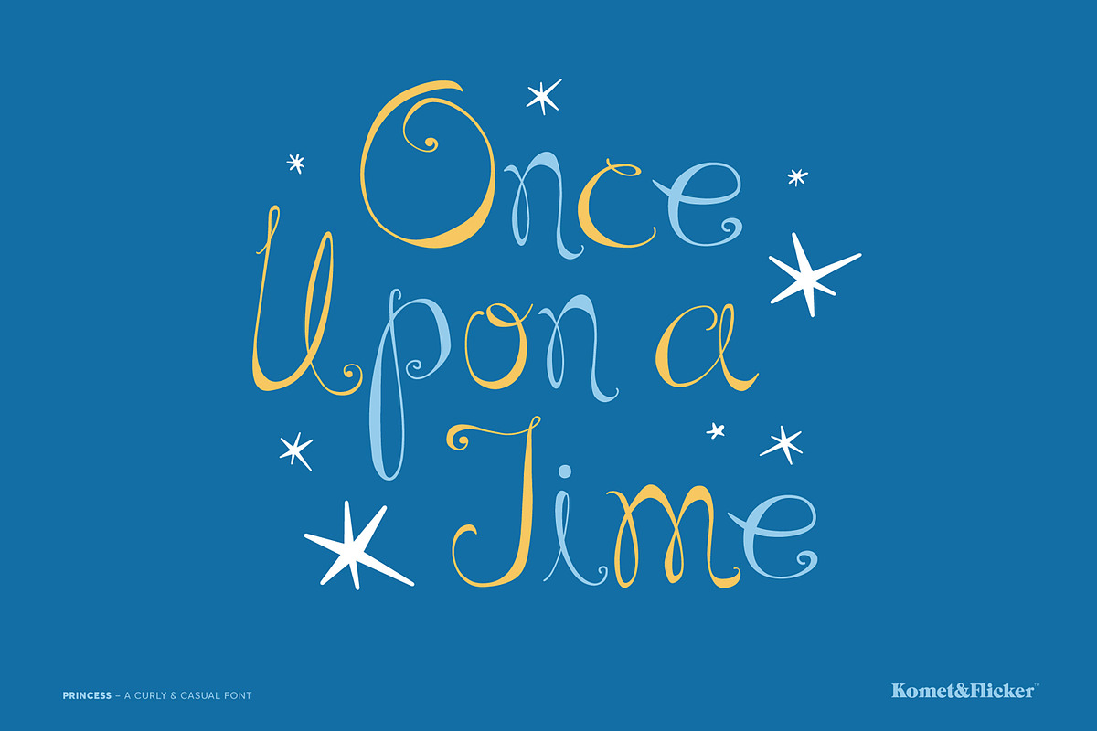 Princess – A Curly & Casual Font, a Script Font by Komet & Flicker (Photo 9 of 10)