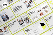 White Yellow Sales Strategy Plan PPT, a Presentation Template by graphicook (Thumbnail 1 of 5)