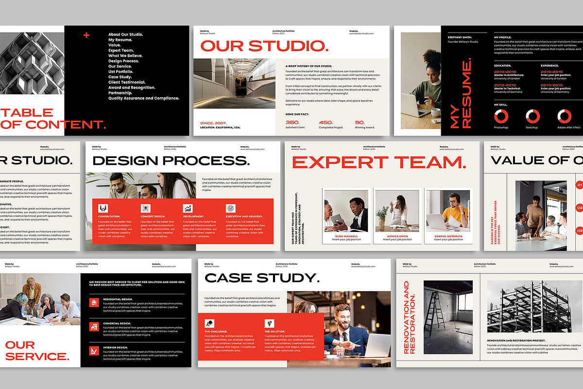 Architecture Portfolio, a Presentation Template by Occy Design (Photo 2 of 6)