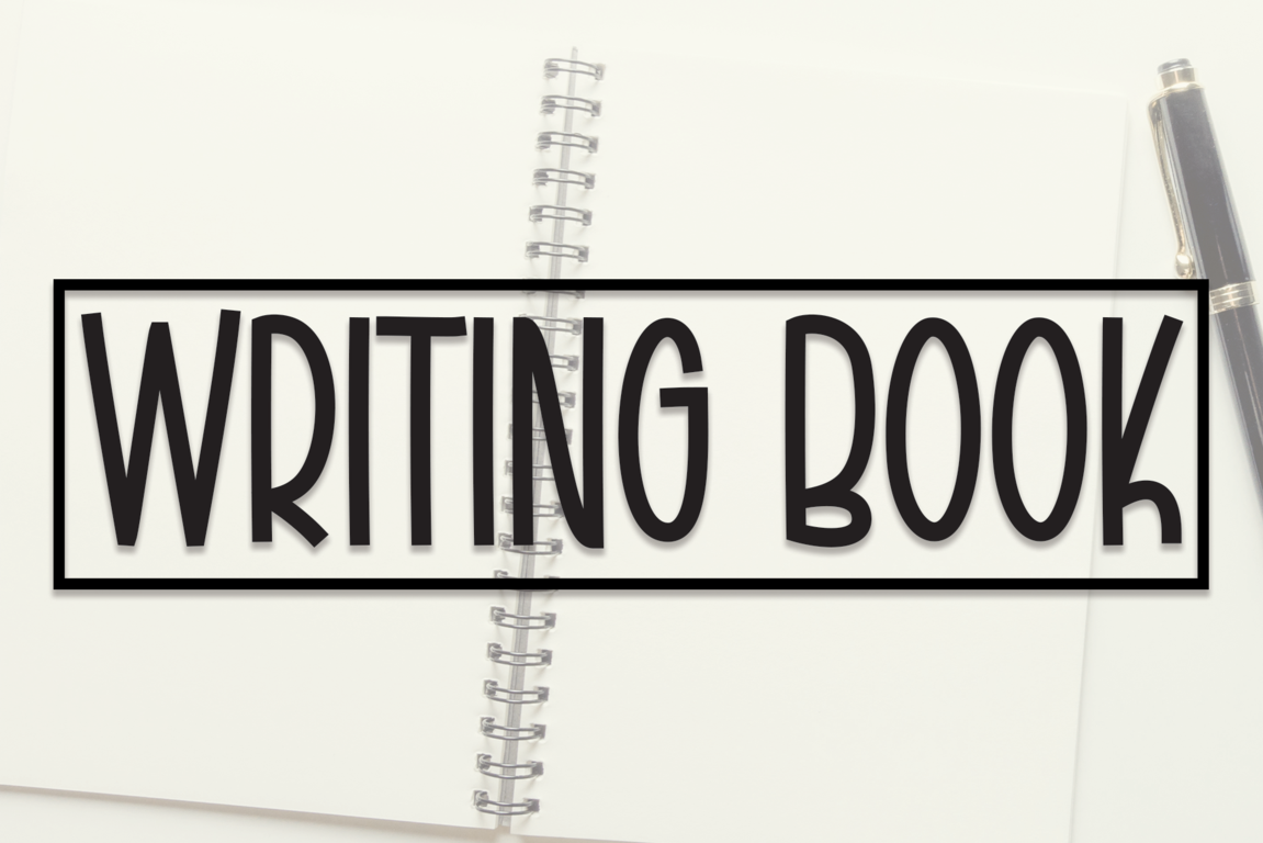 Writing Book | Script Font, a Script Font by Scratchones | Creative Market