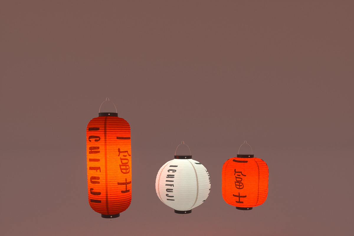 Japanese Lanterns, an Architecture 3D Model by 3DTreatment (Photo 7 of 7)