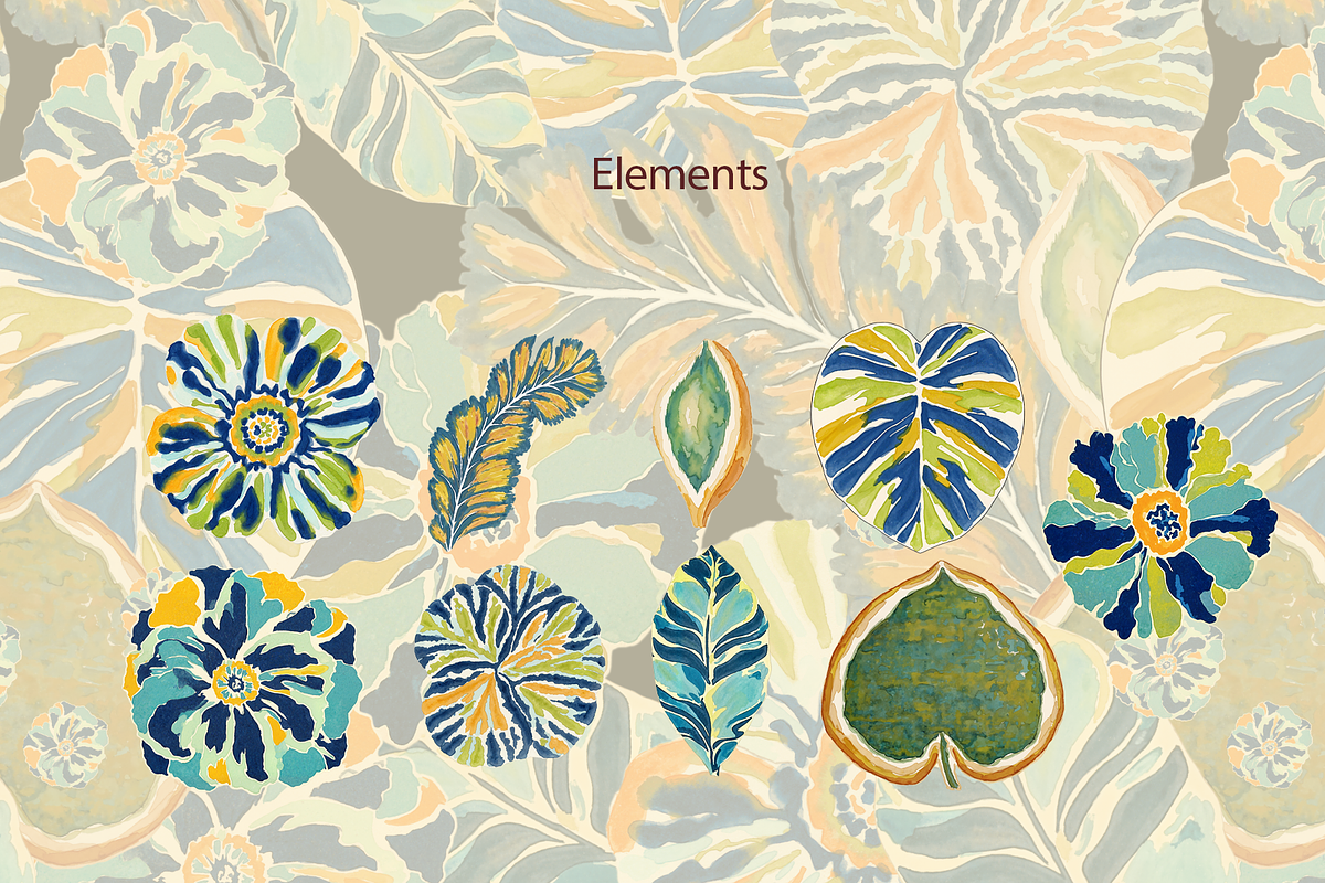 TROPICAL LEAVES, a Pattern Graphic by rumacorakstudio (Photo 3 of 6)