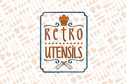 Retro Utensils, a Food Illustration by SasiHouse (Thumbnail 1 of 4)