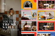 Lifestyle Youtube Thumbnails, a Social Media Template by Nonceni (Thumbnail 1 of 7)