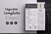 Cover Letter & Resume Template, a Resume Template by Hito Graphic (Thumbnail 1 of 8)
