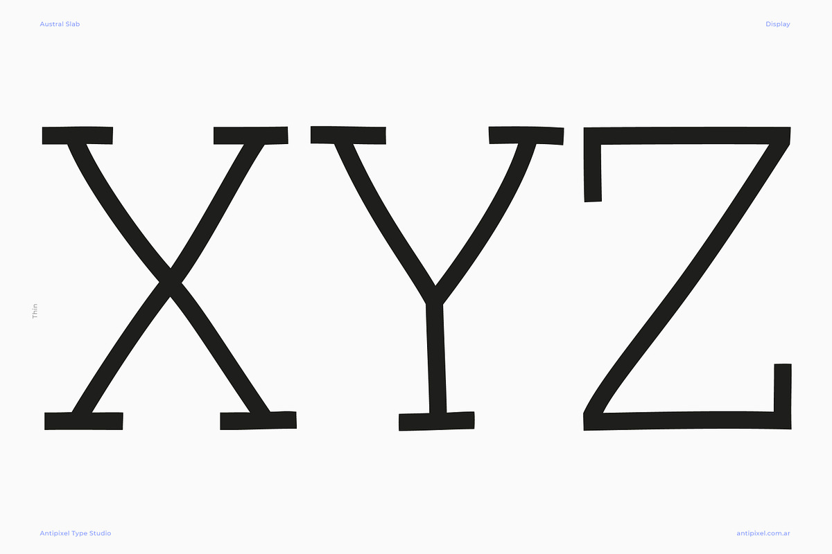 Austral Slab | Hand-drawn Slab Serif, a Slab Serif Font by Antipixel Type Studio (Photo 15 of 17)