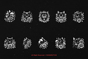 10 Bundle Dark Art Cat Floral Rose, an Illustration by Morspective (Thumbnail 6 of 7)