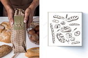 Bread. Sketches and patterns, an Object Graphic by Canatic (Thumbnail 8 of 8)