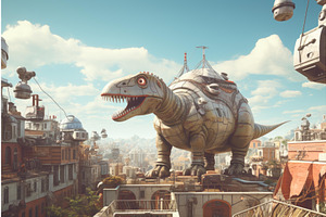 Intriguing Robotic Dinosaur Urban