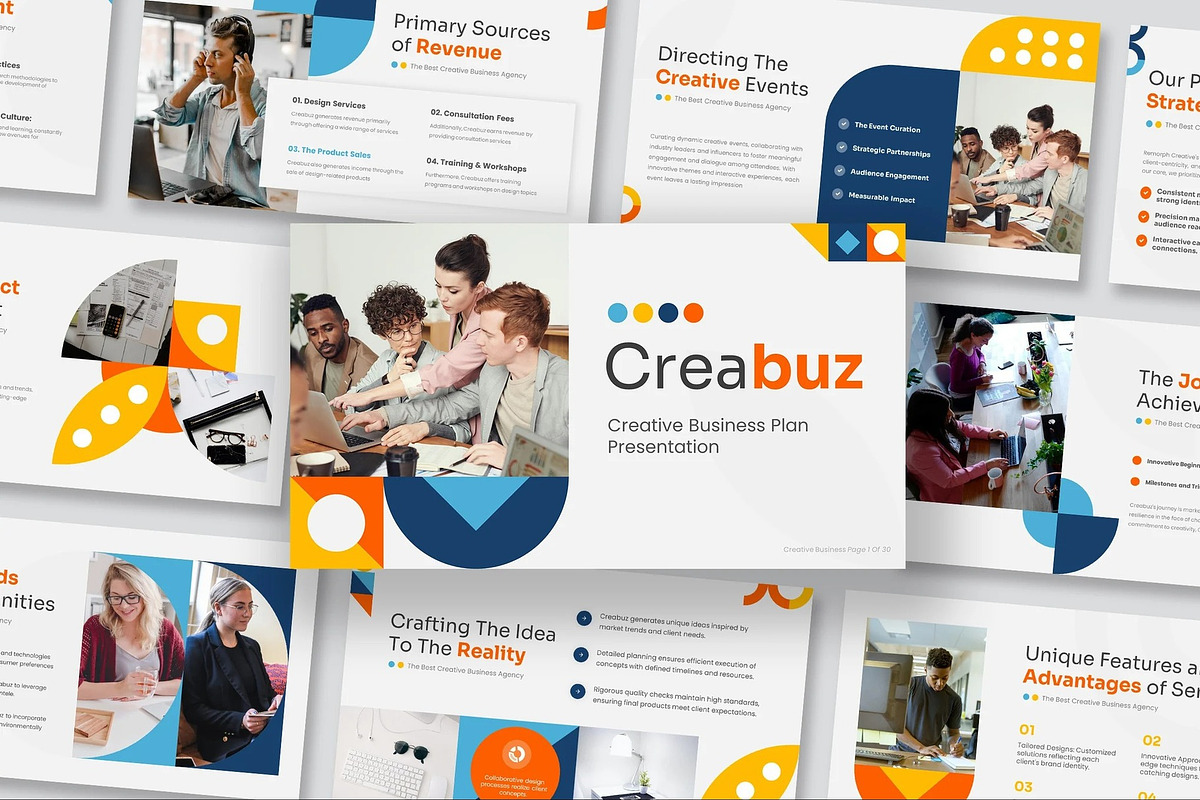 Creative Business Plan Powerpoint, a Presentation Template by Fit-tee (Photo 1 of 10)