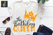 The birthday queen svg, birthday svg, a Graphic by Designmountain (Thumbnail 2 of 6)