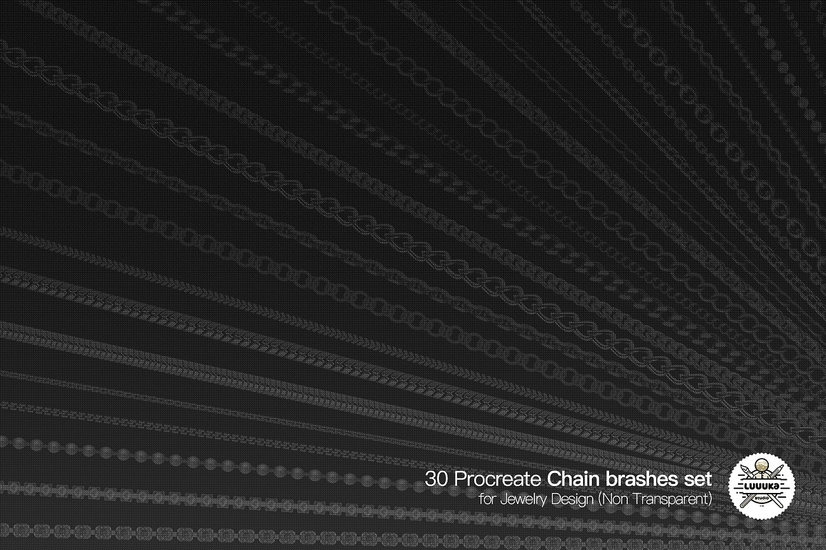 30 Procreate Chain brashes set, a Brush Add-On by Luuuka studio (Photo 6 of 6)