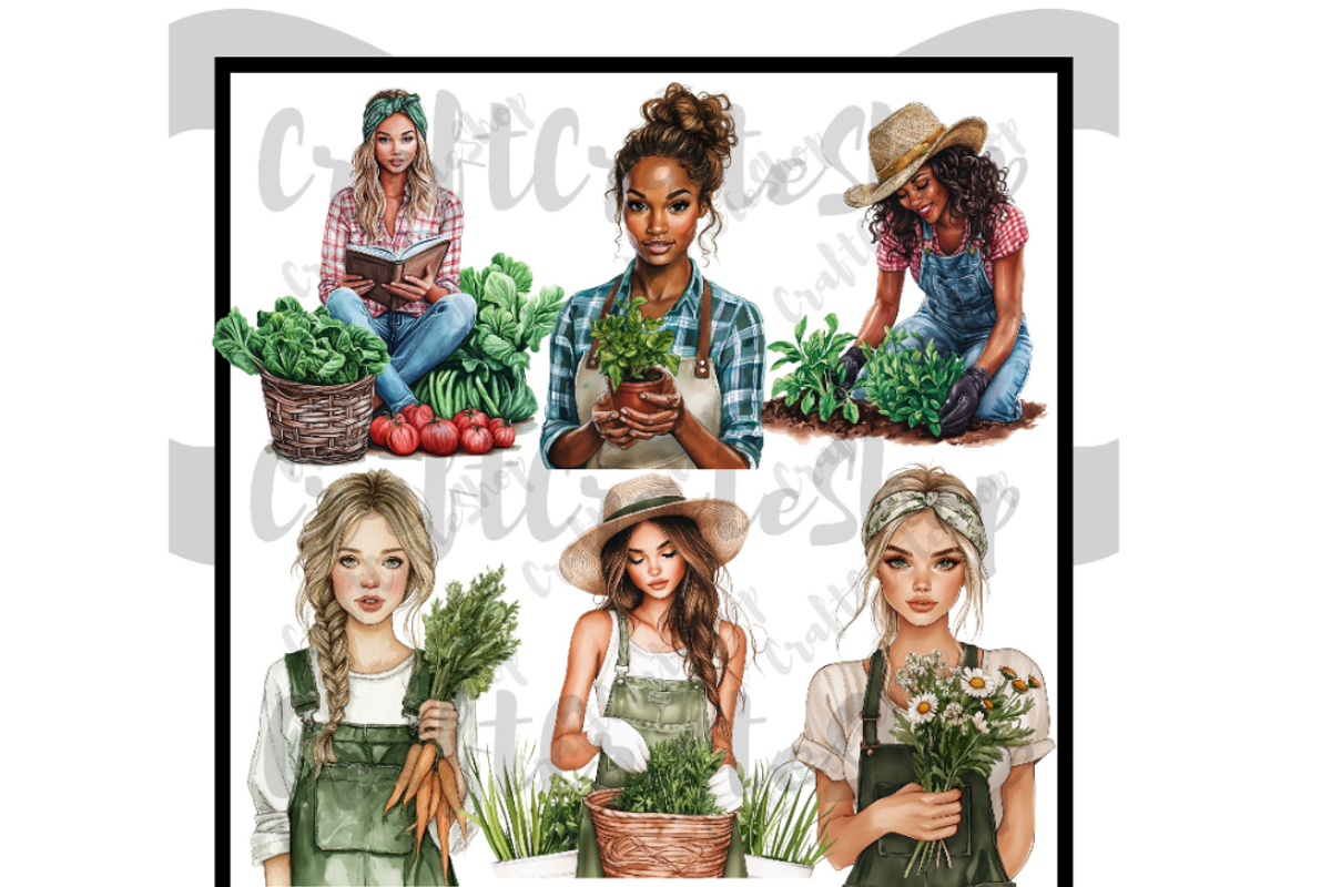 Watercolor Summer Garden Clipart, an Illustration by CraftCrateShop (Photo 2 of 7)