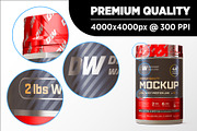 2lb Whey Protein Jar Mockup B3-Pro, a Packaging Mockup by Design Warlord (Thumbnail 12 of 16)