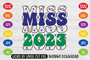 Miss 2023 Retro SVG Design