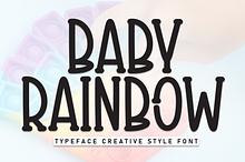Baby Rainbow | Script Font