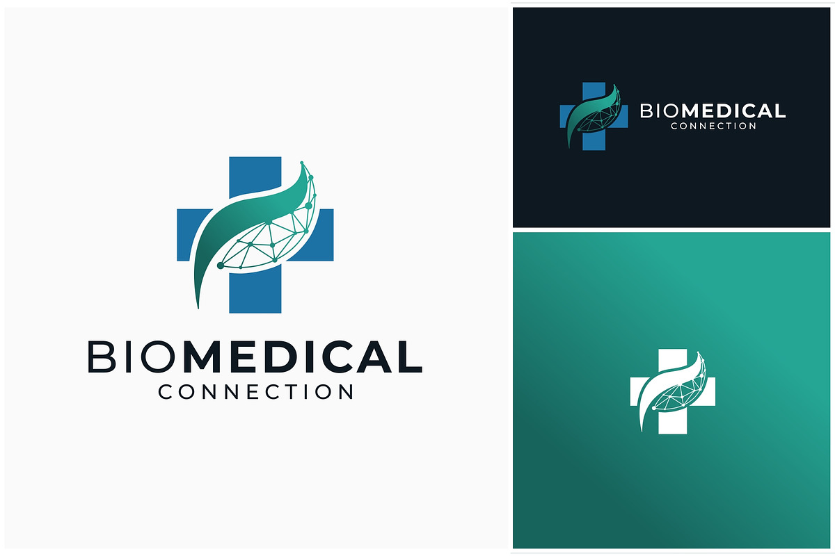 Medical Medicine Leaf Tech Logo, a Branding & Logo Template by ika trisiana
