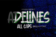 Adelines - Rough Brush Font