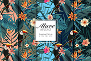 Tropical Toucan Seamless Pattern, a Pattern Graphic by Alwee Studio (Thumbnail 1 of 6)