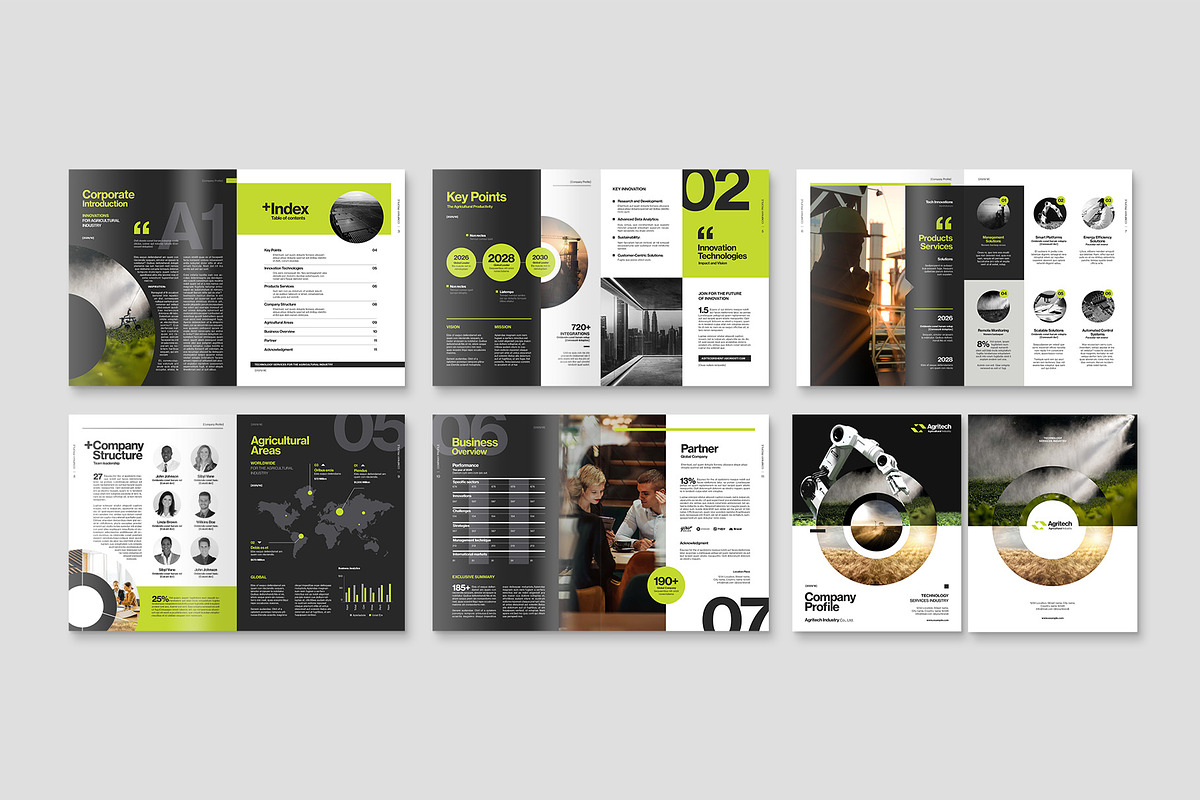 Company Profile Brochure Template, a Brochure Template by BrandPacks (Photo 4 of 6)