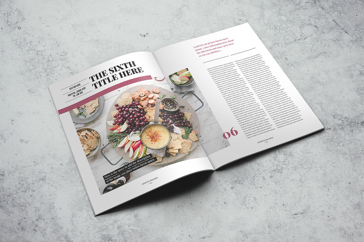 Lifestyle Magazine Indesign Template, a Magazine Template by Luuqas Design (Photo 2 of 17)