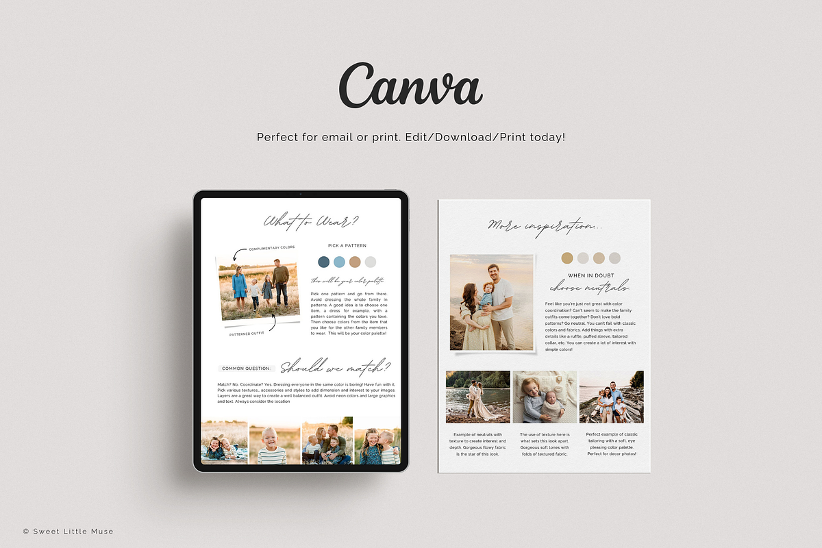 Photography Style Guide, Client Prep, a Marketing Template by Sweet Little Muse (Photo 2 of 6)