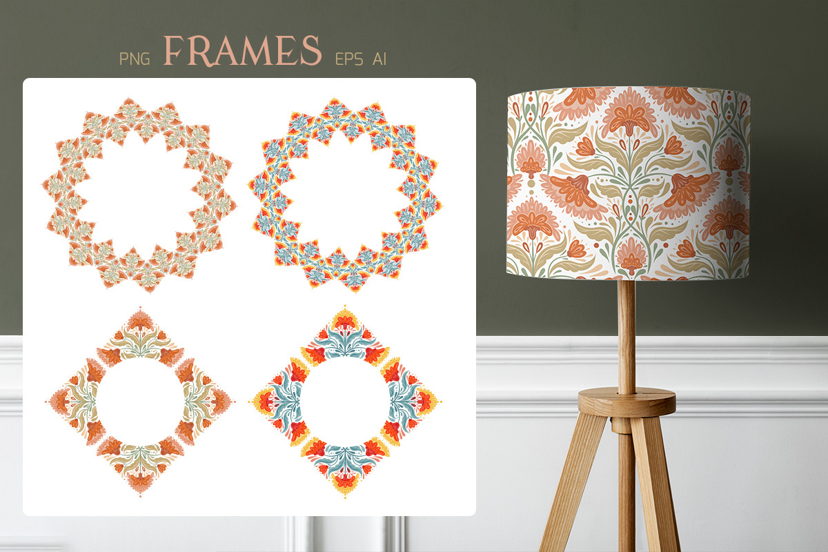 Decorative floral ornament set, a Graphic by Veleri (Photo 2 of 8)