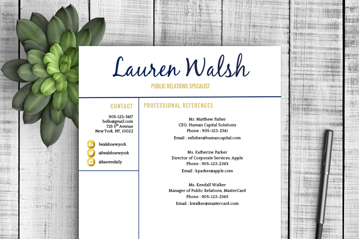 Resume Template - Lauren, a Resume Template by Resume Template Shoppe (Photo 4 of 4)