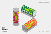 Can Mockup, a Cups & Container Mockup by Unerispace (Thumbnail 1 of 3)