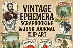 Vintage Ephemera Clip Art Printable