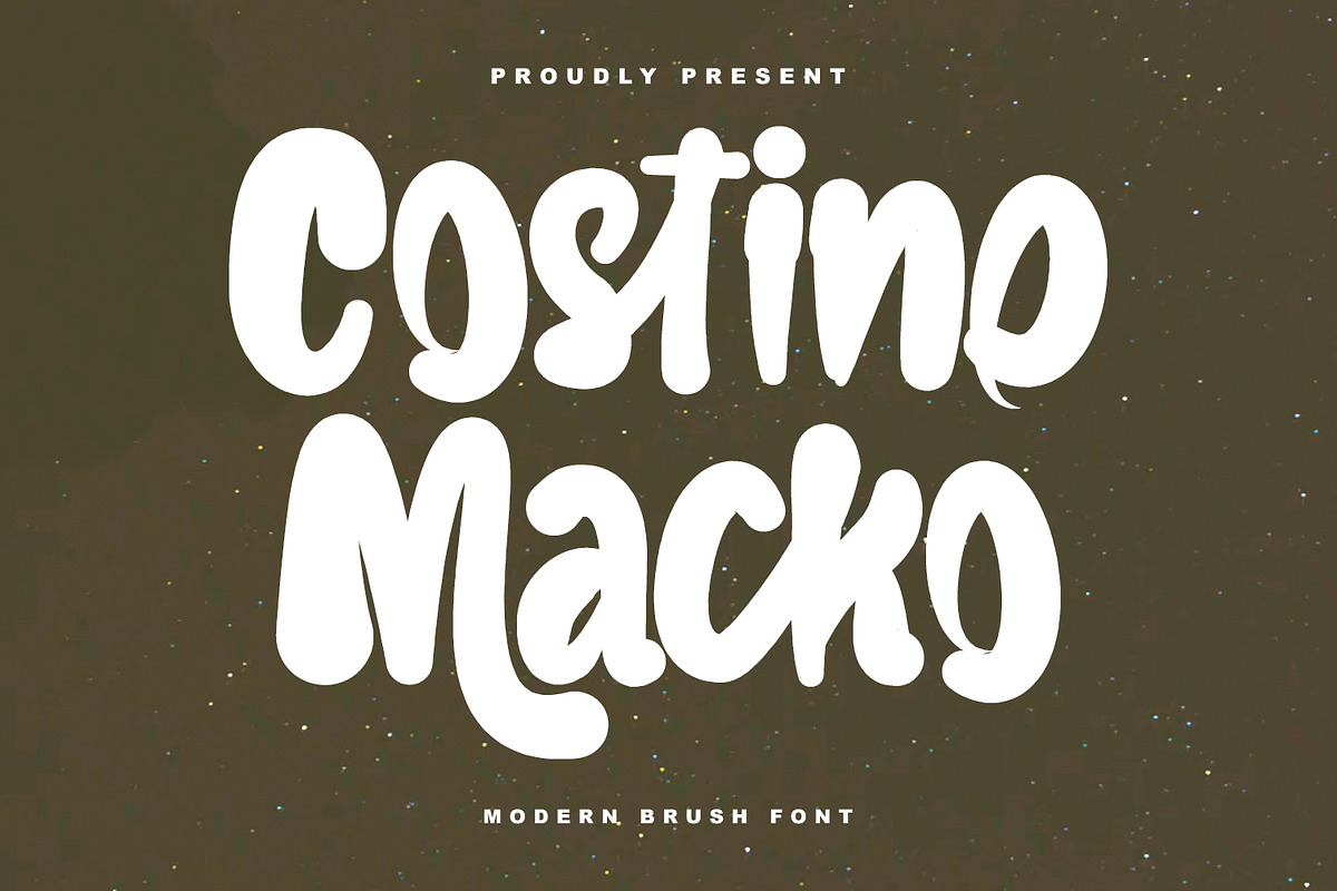 Costino Macko Modern Brush Font, a Handwritten Font by Maulana Creative (Photo 1 of 8)