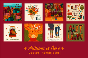 Autumn Collection. Cards & Patterns.