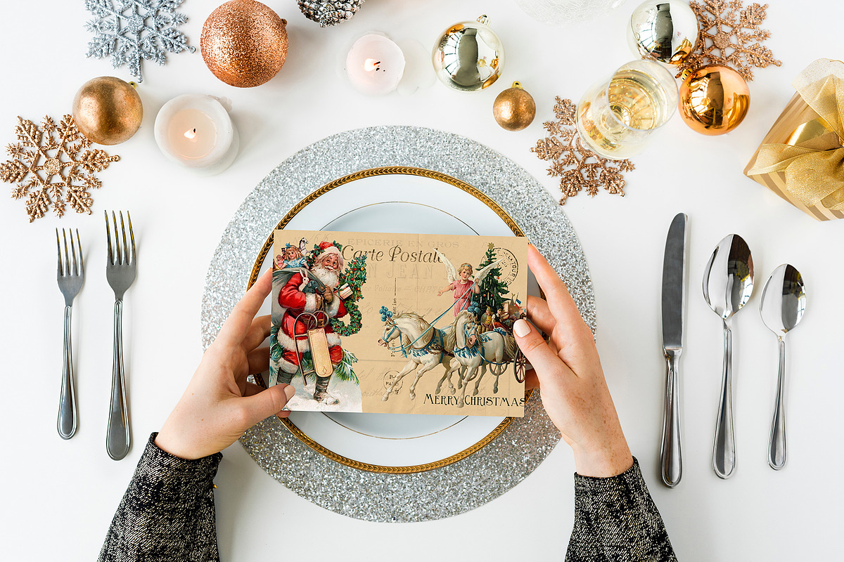 Vintage Christmas card creator, an Object Graphic by Beauty Drops (Photo 7 of 13)