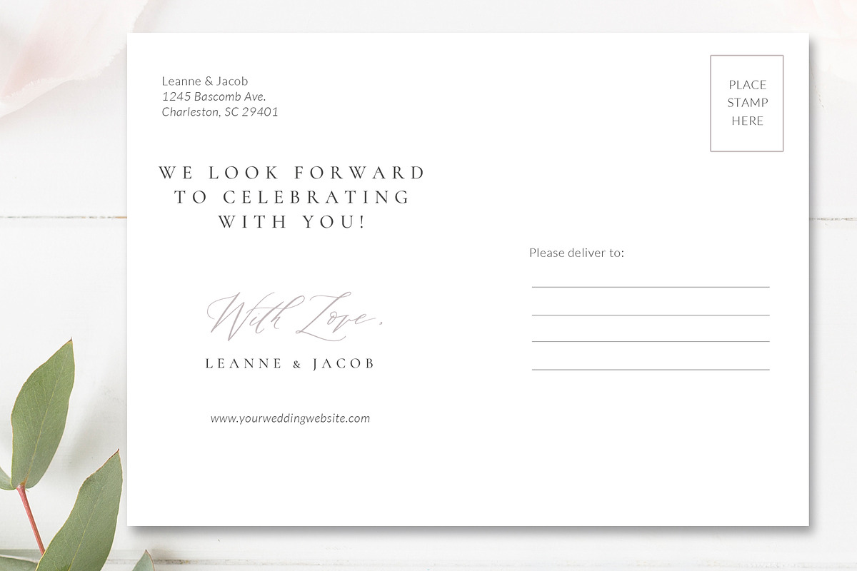 Calendar Save the Date Postcard, an Invitation Template by By Stephanie Design (Photo 7 of 7)