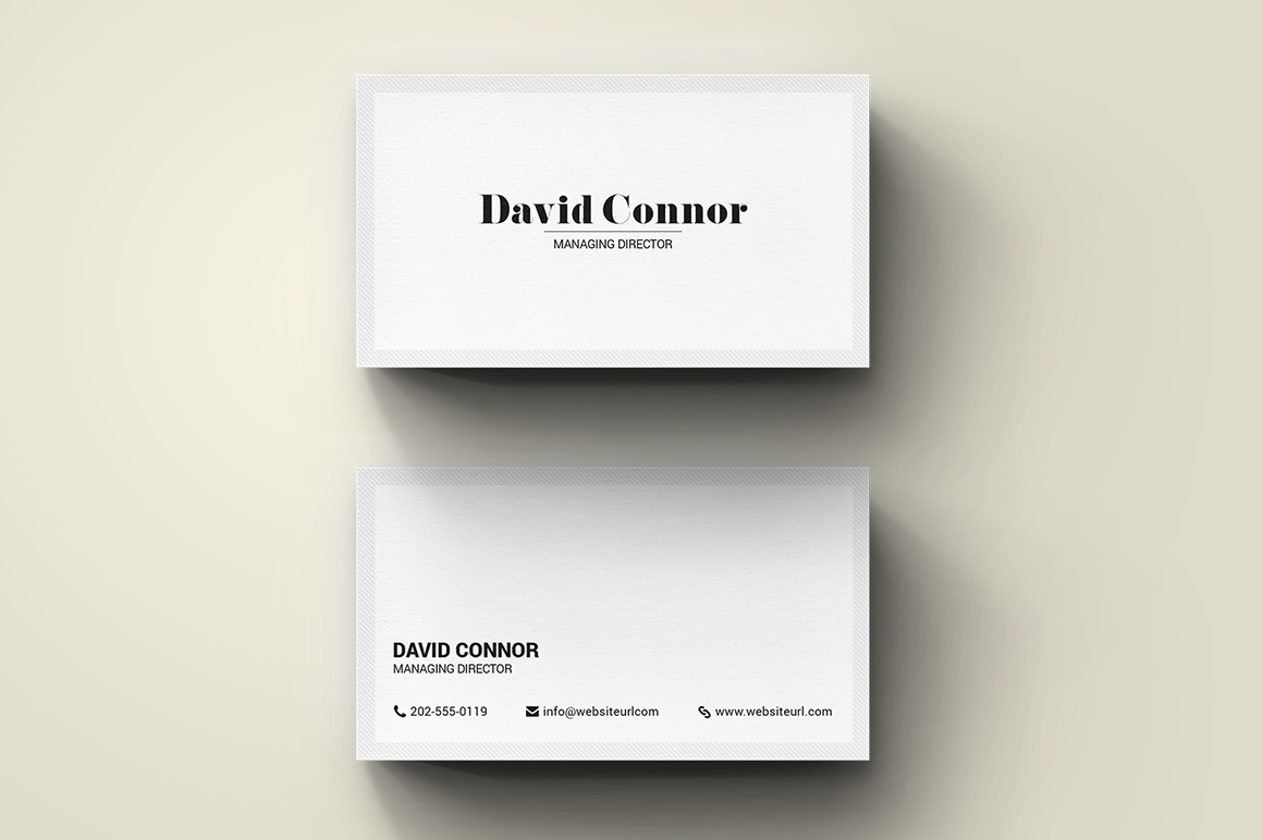 Simple Minimal Modern Business Card, a Business Card Template by ...