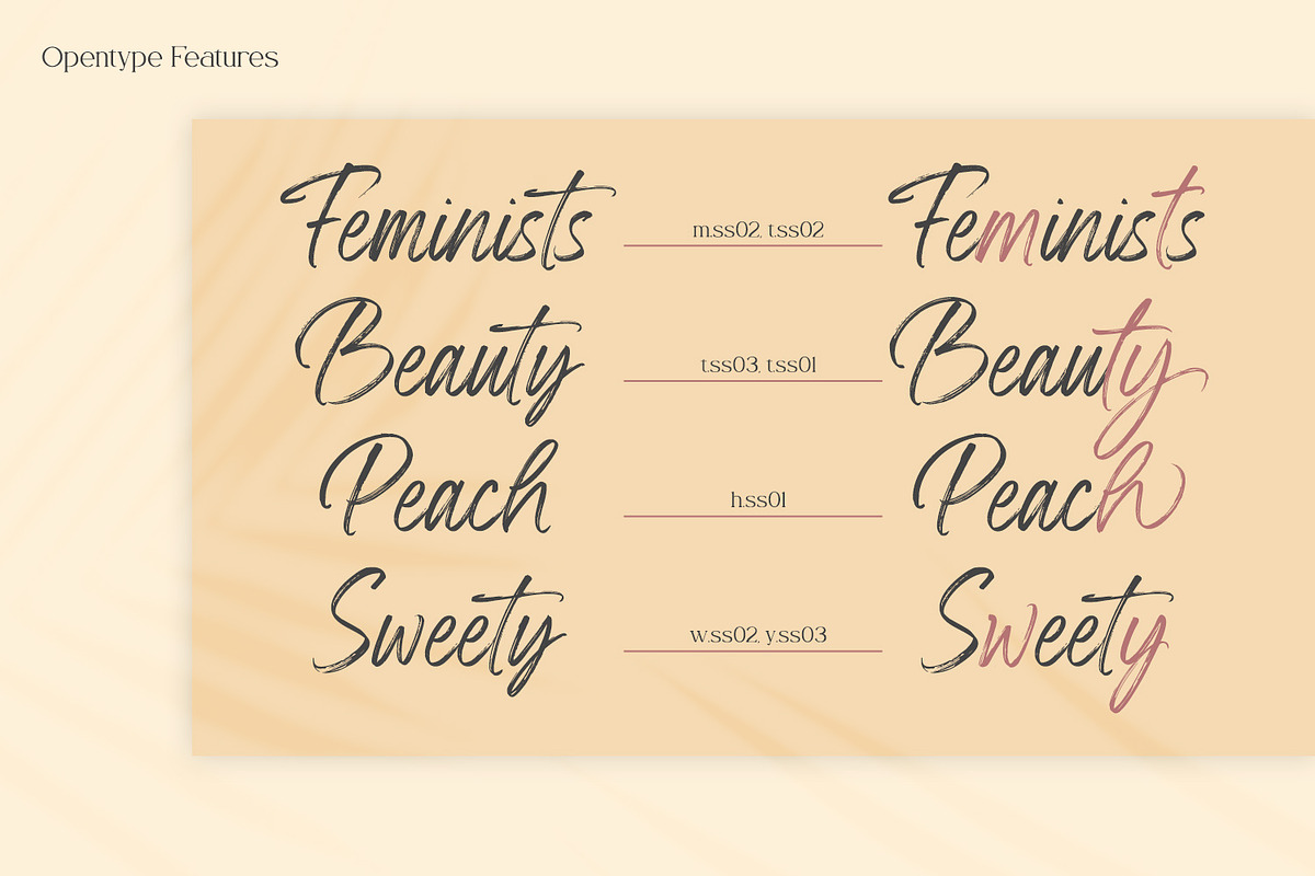 Yellow Palette, a Script Font by din-studio.com (Photo 8 of 10)