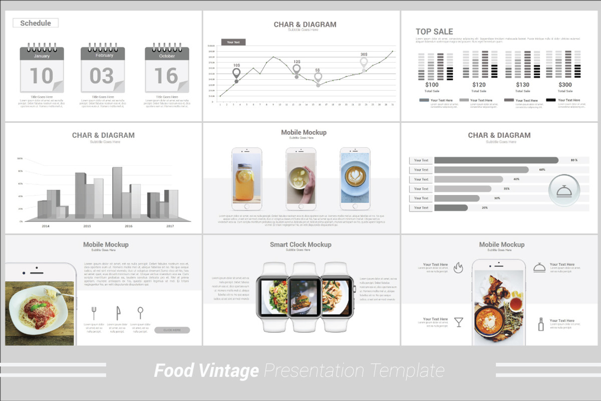 Food Vintage Keynote Template, a Presentation Template by Presentation Official (Photo 10 of 13)