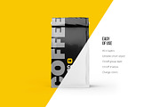 Coffee pouch mockup. Pack 6 PSD, a Cups & Container Mockup by easymock (Thumbnail 9 of 12)