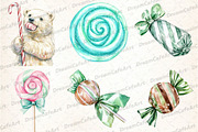 Christmas Candy Sublimation Clipart, an Illustration by DreamCafeArt (Thumbnail 2 of 7)